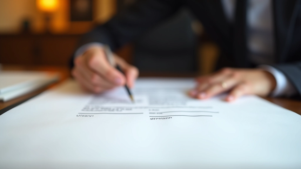 Document notarié signé avec la date et les tampons officiels visibles